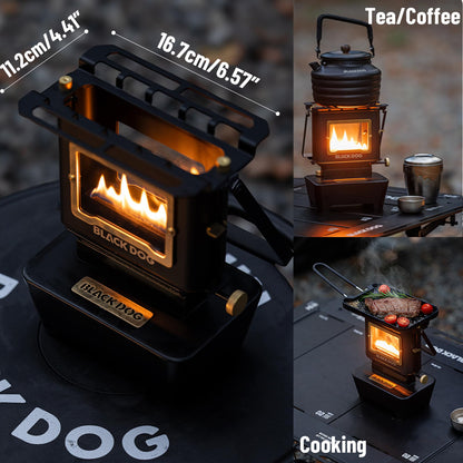 Blackdog Camping Oil Stove - Mini Tabletop Kerosene Heater and Cooker for Outdoor & Indoor Use, Portable Fuel Burner for Cooking Warming, Emergency Oil Lamp for Lighting