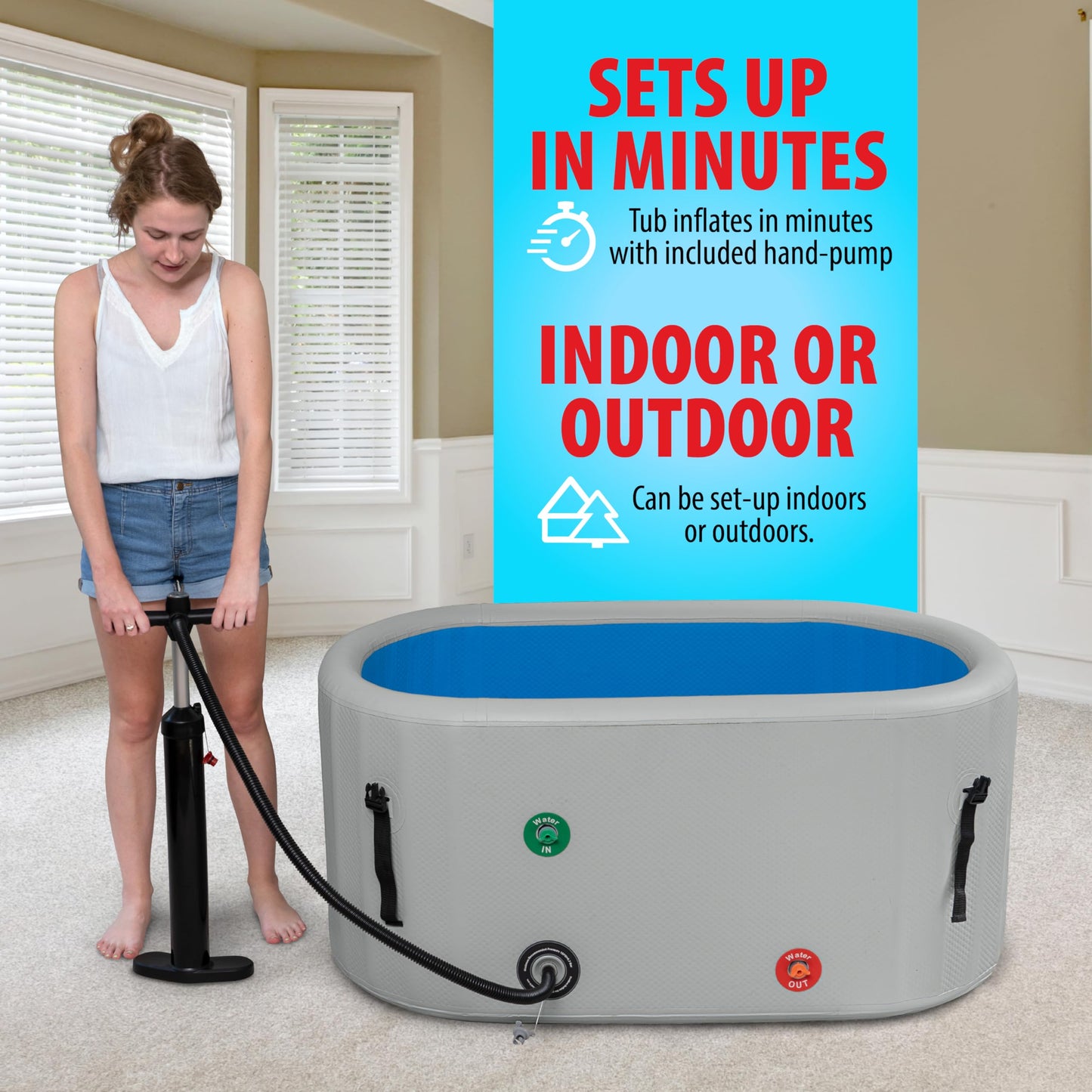 Polar Revive Glacier Ice Bathtub with Chiller. 1 HP Chiller with Tub Included (Gray, 1 HP)