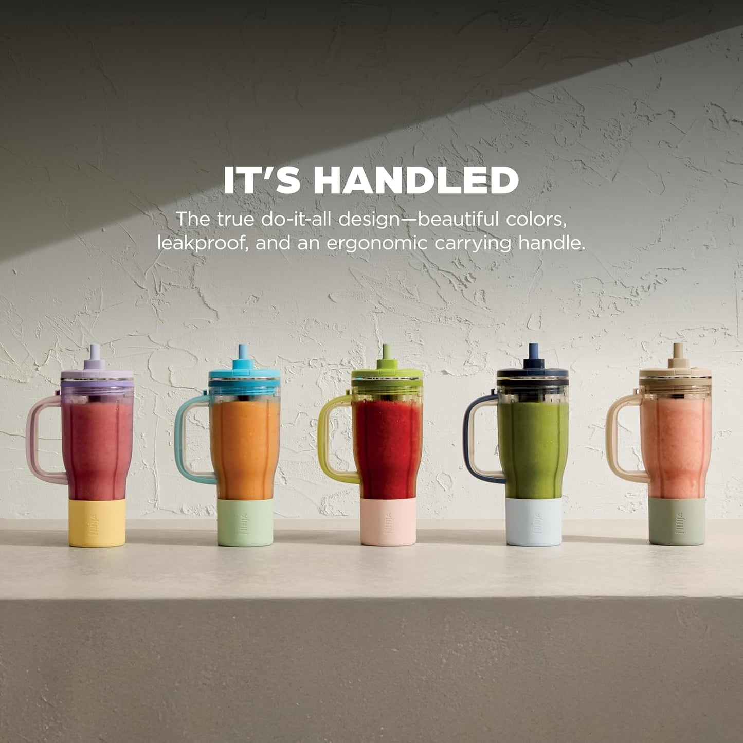 Ninja Blendboss™ Personal Blender - Smoothies & Frozen Drinks | 26oz Tumbler with Leak-Proof Lid & Straw | Auto-iQ Technology