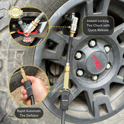 JACO 4X4 TrailPro Heavy Duty Portable Air Compressor - 3.5 CFM (12V/33A) | On x Off Road Tire Inflator Kit