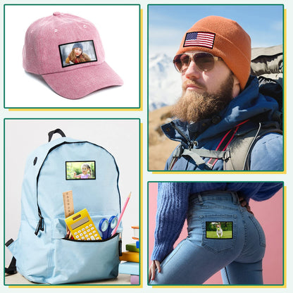 Giegxin 240 Pcs Sublimation Patches Fabric Iron on Blank Patches Decorative Blank Repair for Embroidery Hat Backpack Clothes Uniforms DIY Crafts