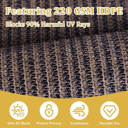 Shade&Beyond Outdoor Premium Roller Shades 4' W x 8' H with Valance, Exterior Roll Up Blinds Shade Cloth for Patio Porch Pergola, Mocha