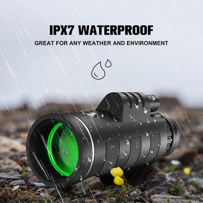 40x60 Monocular Telescope for Adults, Compact HD Monocular for Sports Events, Soccer Games, Concerts, Birdwatching, Hiking, Camping and Travel