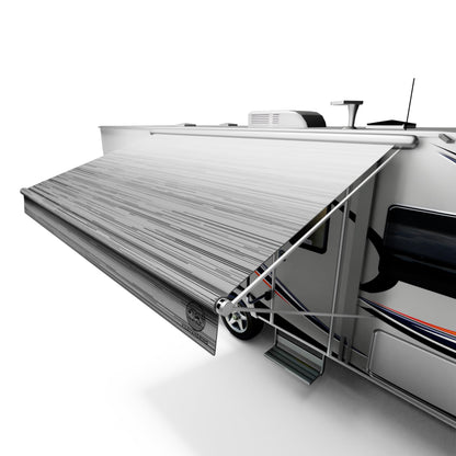 RV Awning Fabric Replacement 24ft – 19.5oz Heat-Sealed Vinyl, UV & Weatherproof, Sunproof, Universal Outdoor Canopy for RVs, Campers, Trailers & More – Heavy-Duty, Long-Lasting Protection
