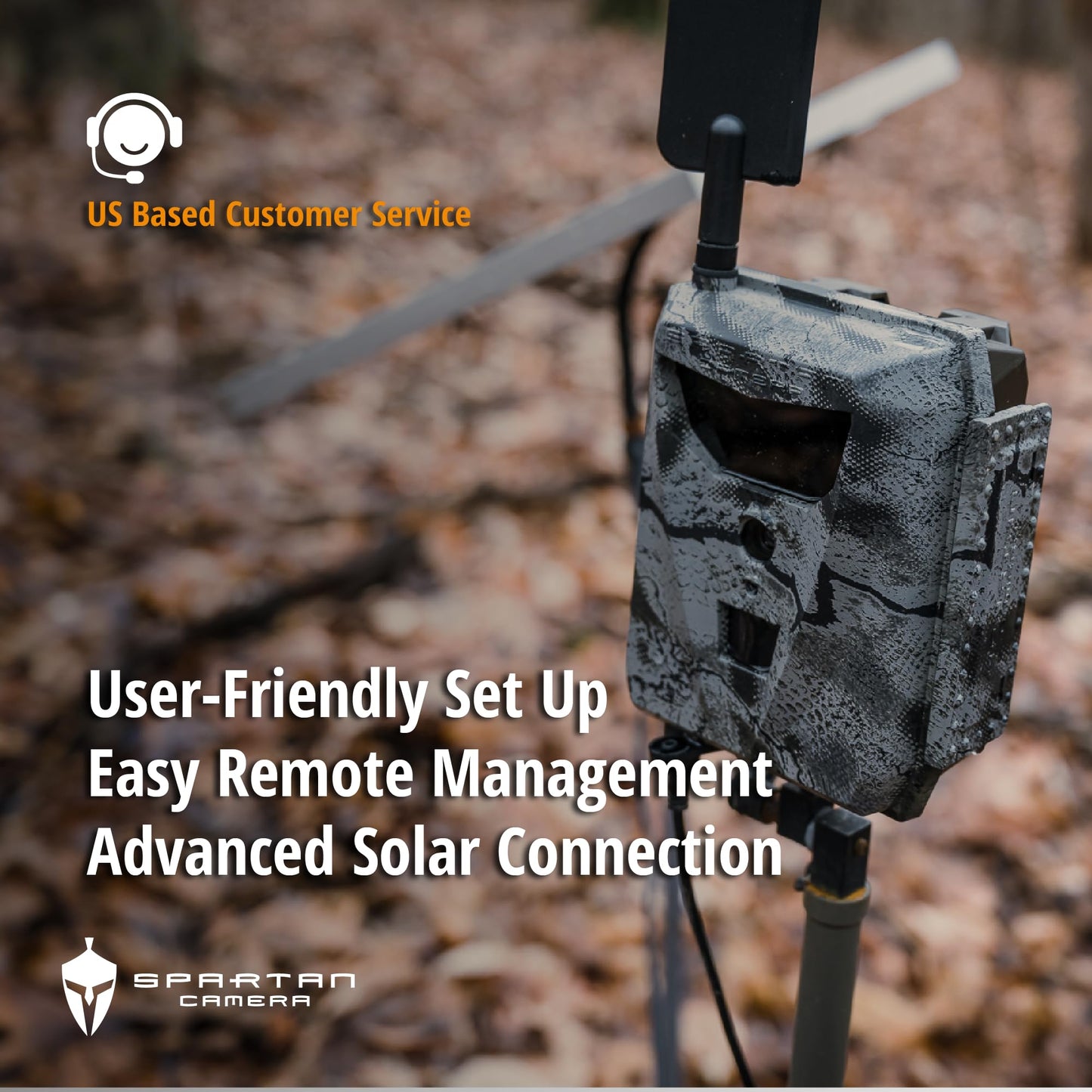 Spartan Camera GoLive 4G LTE Trail Camera, Free Roaming in US, Live-Streaming, Anti-Theft GPS, On-Demand Image&Video Capture, Real-time Updates, Built-in Lithium Battery, Blackout (1, AT&T)