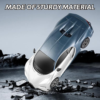 MIEBELY Remote Control Car - 1/24 Scale Fast Rc Race Car Bugatti Chiron 3.7V 500 mAh Toys with Headlight Racing Hobby Model Birthday Ideal Gifts for Adults Kids Boys Age 6 7 8 9 10 Year Old