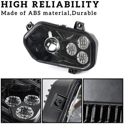 SAUTVS LED Headlights with Angel Eye for Sportsman, LED Head Lights Front Lamps with High Low Beam Lights for Polaris Sportsman 400 500 550 570 800 850 2009-2017 Accessories