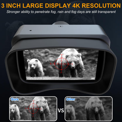 Thermal Bow Sight,Night Vision Goggles Digital Crosshair Monocular Bow Sight for Observing Animals at Night Ideal for Hiking & Camping