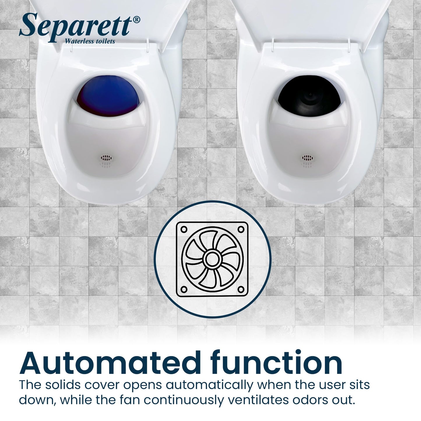 Separett Villa Urine-Separating Compost Toilet
