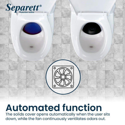 Separett Villa Urine-Separating Compost Toilet