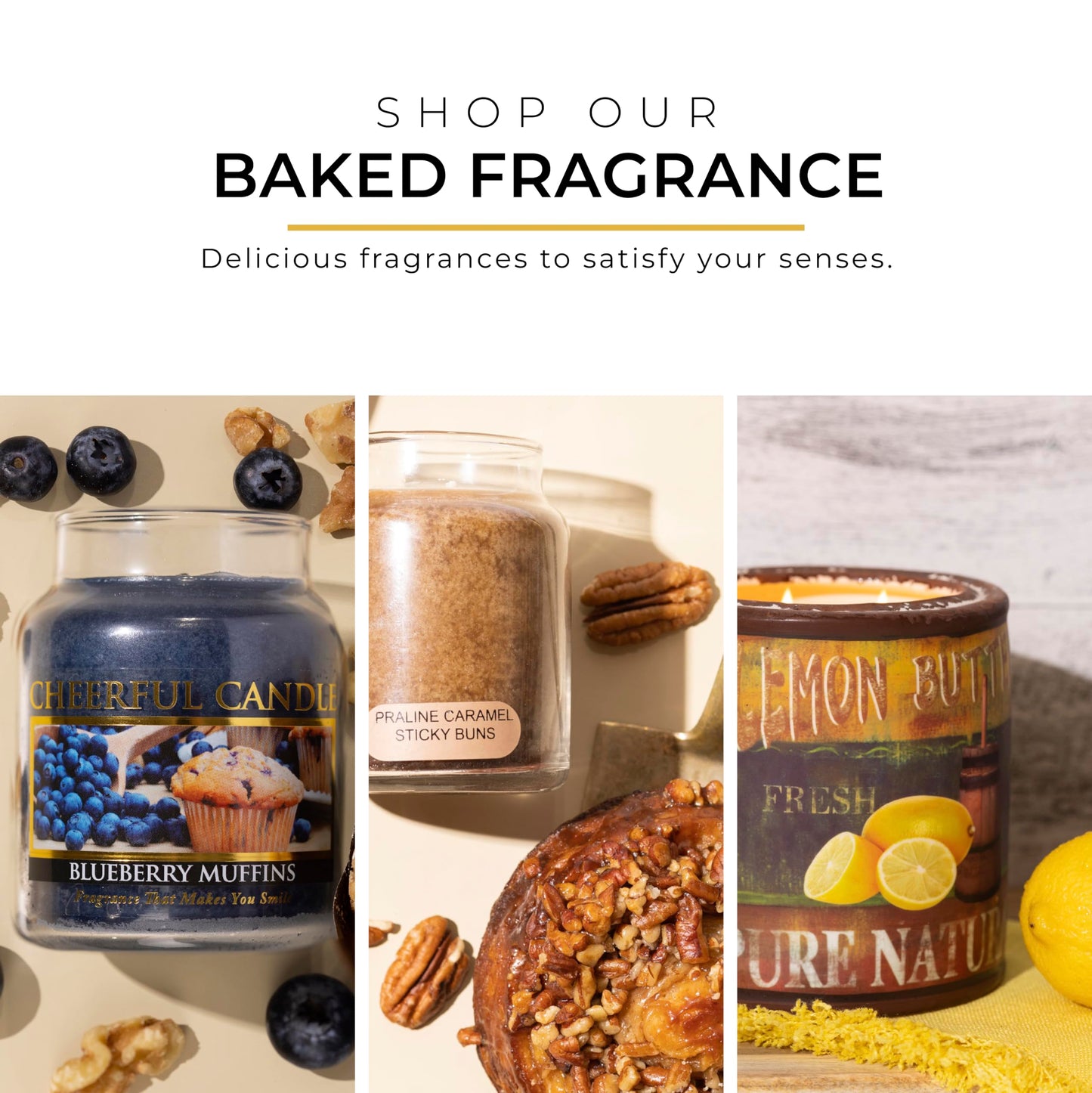 A Cheerful Giver - Warm & Gooey Cinnamon Buns Scented Glass Jar Candle (24 oz) with Lid & True to Life Fragrance Made in USA