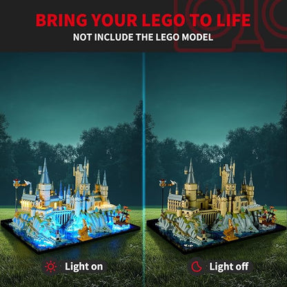 BRIKSMAX 2.0 Light Kit for Hogwarts Castle and Grounds - Innovative LED Lighting Compatible With Lego Harry Potter 76419 (Set Not Included)