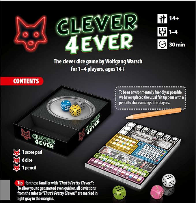 Clever 4ever by Stronghold Games Strategy Board Game