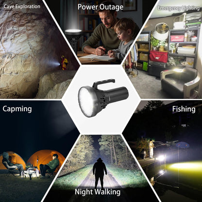 IMALENT MS32 Rechargeable LED Flashlight 200,000 Lumens, High Lumen Output with Powerful Illumination, Long Range 1618M, Bright Outdoor Flashlight for Camping, Emergency, Search Use (Warm Light)