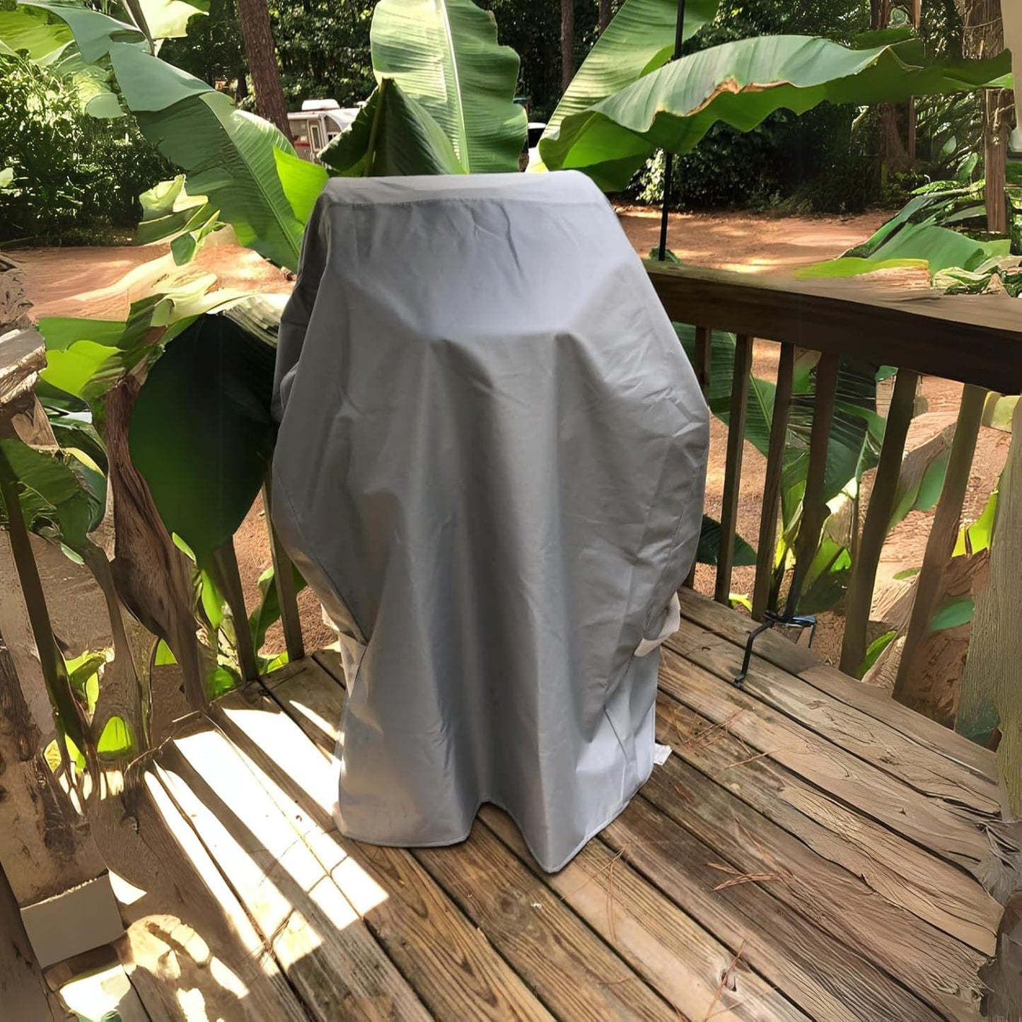 Turtle Life BBQ Grill Cover - Heavy Duty Waterproof 32 Inch for Weber Spirit & Char-Broil | Gray
