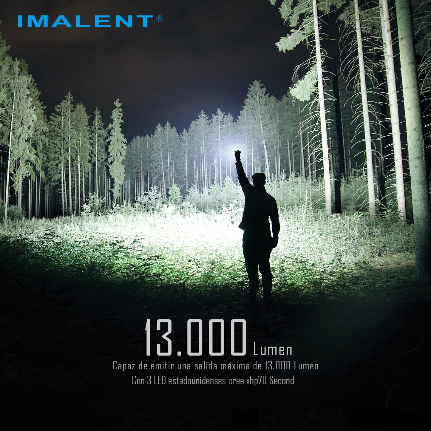 IMALENT MS03 Rechargeable EDC Flashlight, Compact 13000 Lumens LED Flashlight with USB-C Charging, High Output Pocket Flashlight for Outdoor Camping Emergency and Everyday Carry (Warm Light)