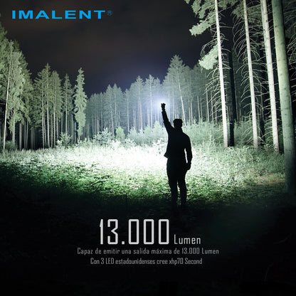 IMALENT MS03 Rechargeable EDC Flashlight, Compact 13000 Lumens LED Flashlight with USB-C Charging, High Output Pocket Flashlight for Outdoor Camping Emergency and Everyday Carry (Warm Light)