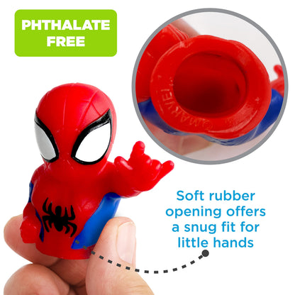 Ginsey Spidey and His Amazing Friends 5 Piece Finger Puppet Set - Bath Toys, Party Favors, 1.0 Count, 0.145 pounds