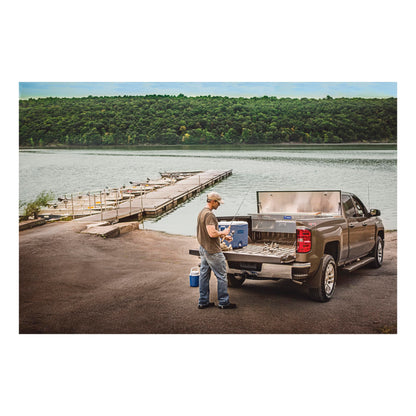 UWS EC10611 Pull Handle 72-Inch Heavy-Wall Aluminum Truck Tool Box with Low Profile, RigidCore Lid, Silver