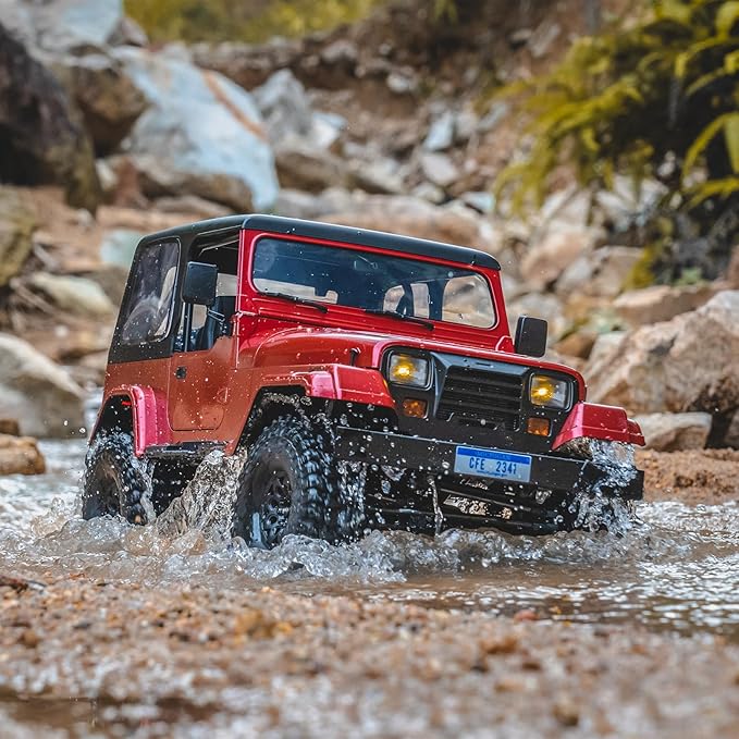 BEEZRC RocHobby 1/10 mashigan RC Rock Crawler for Adults 4WD Off-Road Remote Control Truck Hobby Grade RC Crawler RS Need to Complete