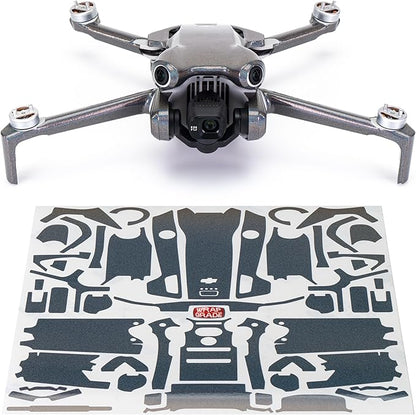 WRAPGRADE Skin Stickers Compatible with DJI Mini 4 Pro | Full Wrap (Coloration-X)