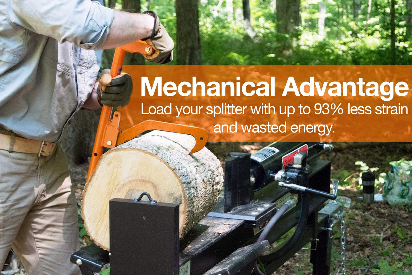 LogOX 3-in-1 Forestry Multitool, Firewood Harvesting Hand Tools, Reduce Back Strain and Heating Costs, Log Hauler, Cant Hook, and Timberjack, All-in-One (Patented & Made in USA)