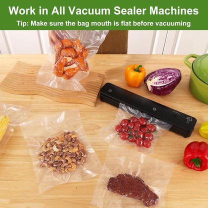 Moretoes Vacuum Sealer Bags - 6 Rolls 8" x 20' BPA-Free Food Storage Bags for Sous Vide & Meal Prep