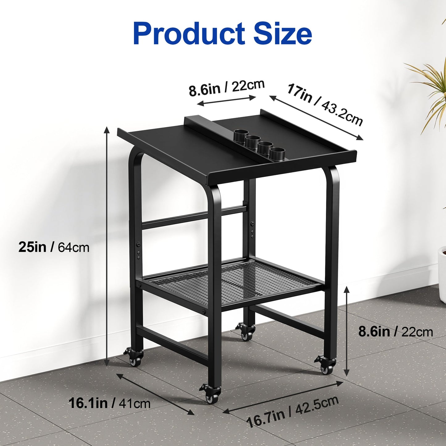 Dumbbell Stand Fits For Adjustable Weights Dumbbell Rack With Wheels 500lbs Loading（Rack Only）