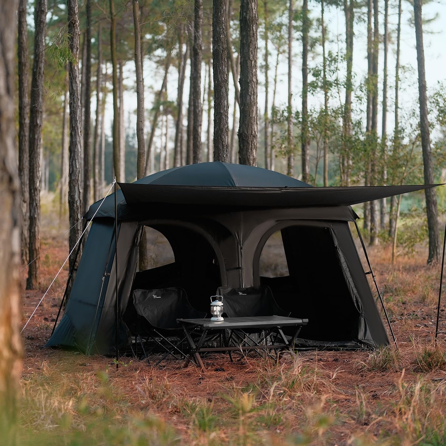 Vidalido Tents，6-8 Person Camping Tent with Extended Vestibule，2 Room Weather Resistant Family Tents，Easy Install Waterproof Outdoor Tent for Backpacking and Camping Hiking