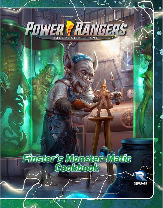 Renegade Game Studios Power Rangers RPG Finster's Monster-Matic Cookbook Sourcebook - Over 100 Threats Hardcover Ages 14+