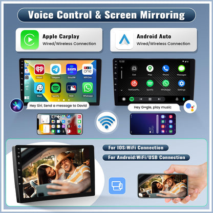 8 Core 6+128G Android 15 for Jeep Compass Patriot 2010-2016 A-pple Car Stereo Radio with Wireless CarPlay Android Auto, 10”1280×720P IPS Touchscreen Bluetooth 5.0 GPS WiFi 32EQ DSP 59UI Rear Camera