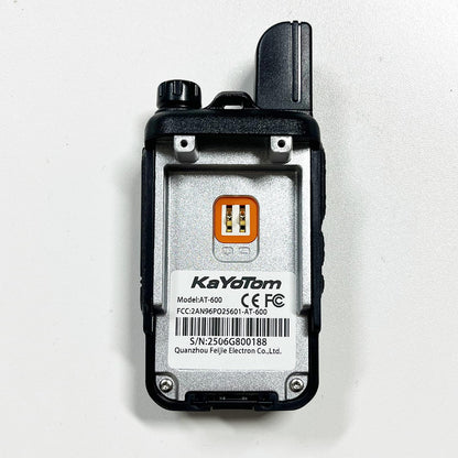 KAYOTOM Lifetime Free Unlimited Range Rapid Global Walkie Talkies PTT Push-to-Talk Over Cellular Nationwide 5000+ Miles POC 4G LTE Handheld Long Range Two Way Radio for Team Management (2Pack and SIM)