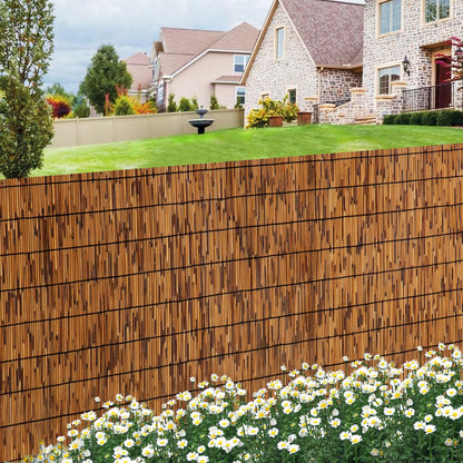 TOOKNIN Natural Reed Fence,6FT X 16.4FT Bamboo Fencing Privacy Reed Screening for Outdoor, Gallery, Restaurant, Hotel, Patio (Brown)