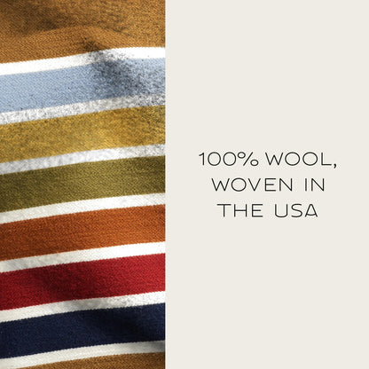 Pendleton National Park Blanket Twin 60" x 90" - 100% Wool, Soft and Durable Blanket for Home & Outdoor Adventures, Iconic Park Stripes Collectible Keepsake - Yosemite