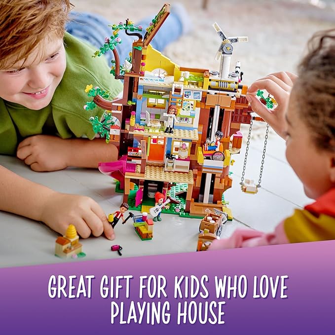 LEGO Friends Friendship Tree House 41703 Set with Mia Mini Doll Nature Eco Care Educational Toy Gifts for Kids Girls and Boys Ages 8 Plus