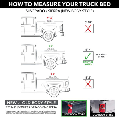 RealTruck Retrax RetraxPRO MX Retractable Truck Bed Tonneau Cover | 80482 | Fits 2019 - 2025 Chevy/GMC Silverado/Sierra, w/ MultiPro/Flex tailgate (w/o factory side storage boxes) 6' 7" Bed (79.4")