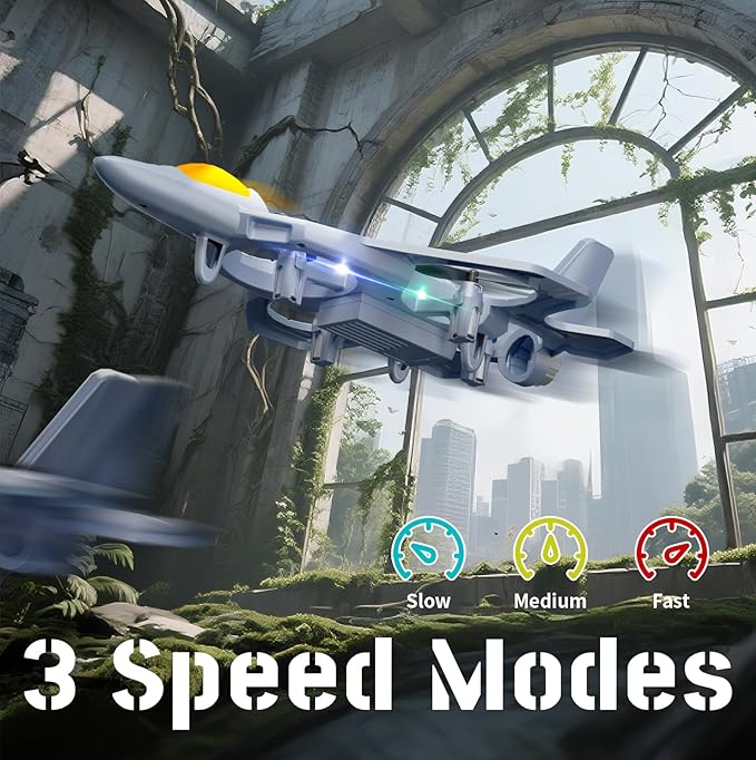 RC Planes with 3 Batteries for Kids Adults Foam Remote Control Airplane Jet Helicopter Drone Toys for Kids Adults 8-12 12-16 Remote Control Plane Airplane Toys with Led Lights