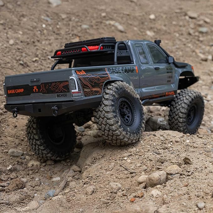 Axial RC Truck 1/10 SCX10 III Base Camp 4X4 Rock Crawler Brushed RTR (Battery and Charger Not Included) Gray AXI-1375T2