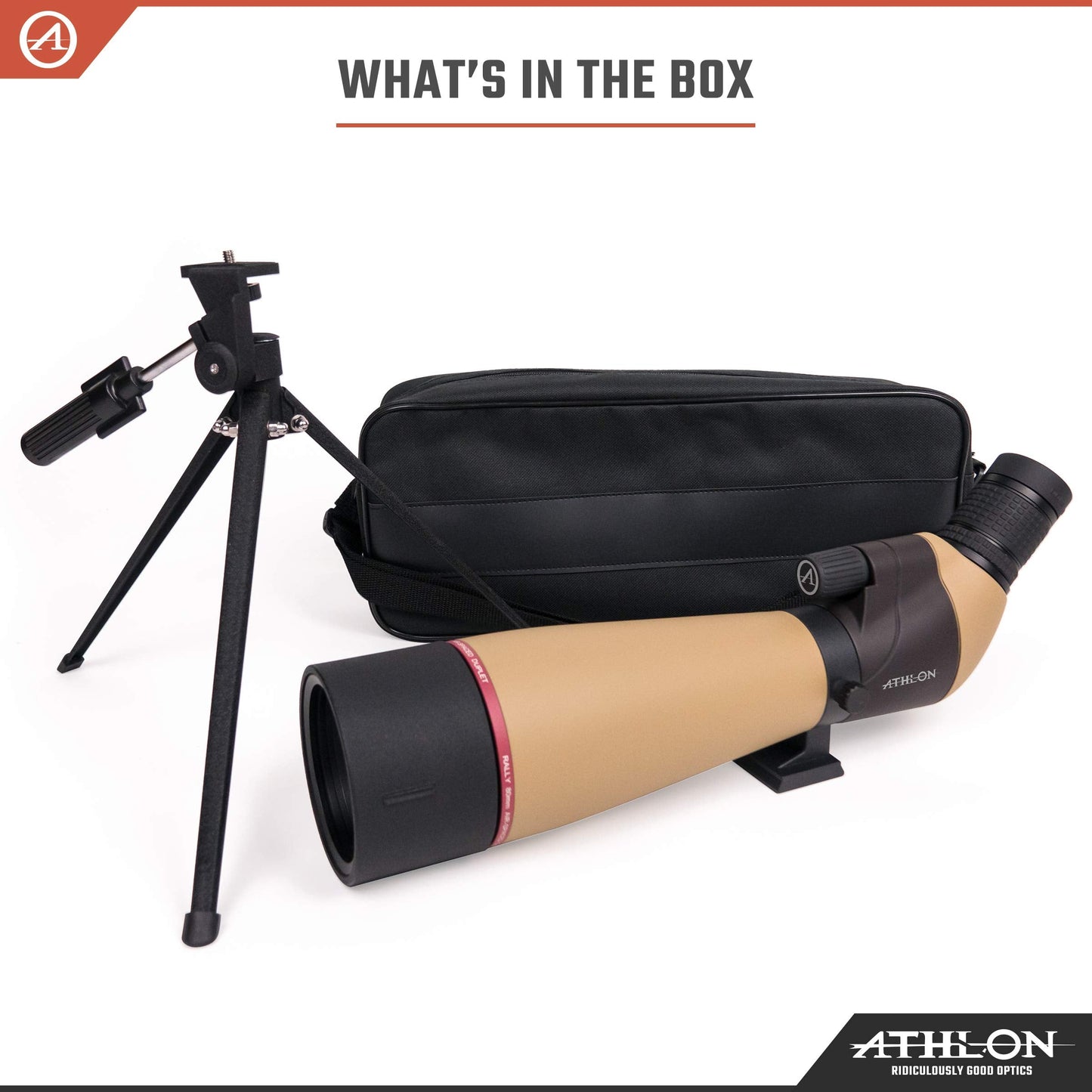 Athlon Optics Talos 20-60x80 Spotter Scope, Black