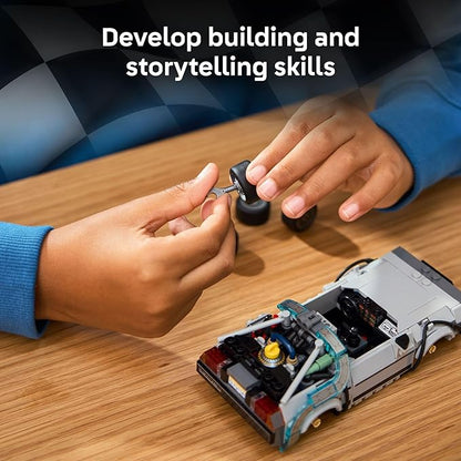LEGO Speed Champions Time Machine from Back to The Future Building Toy for Kids - Pretend Play &amp Display Car Toy W/2 Build Modes for Boys &amp Girls Ages 9+ - Gift Ideas for Birthdays &amp Fans