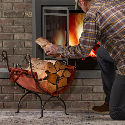 UniFlame Olde World Iron Firewood Log Holder (W-1196)