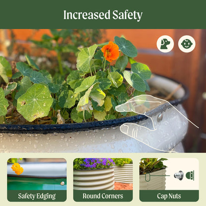 3.5' x 6.5' Covered Raised Garden Bed