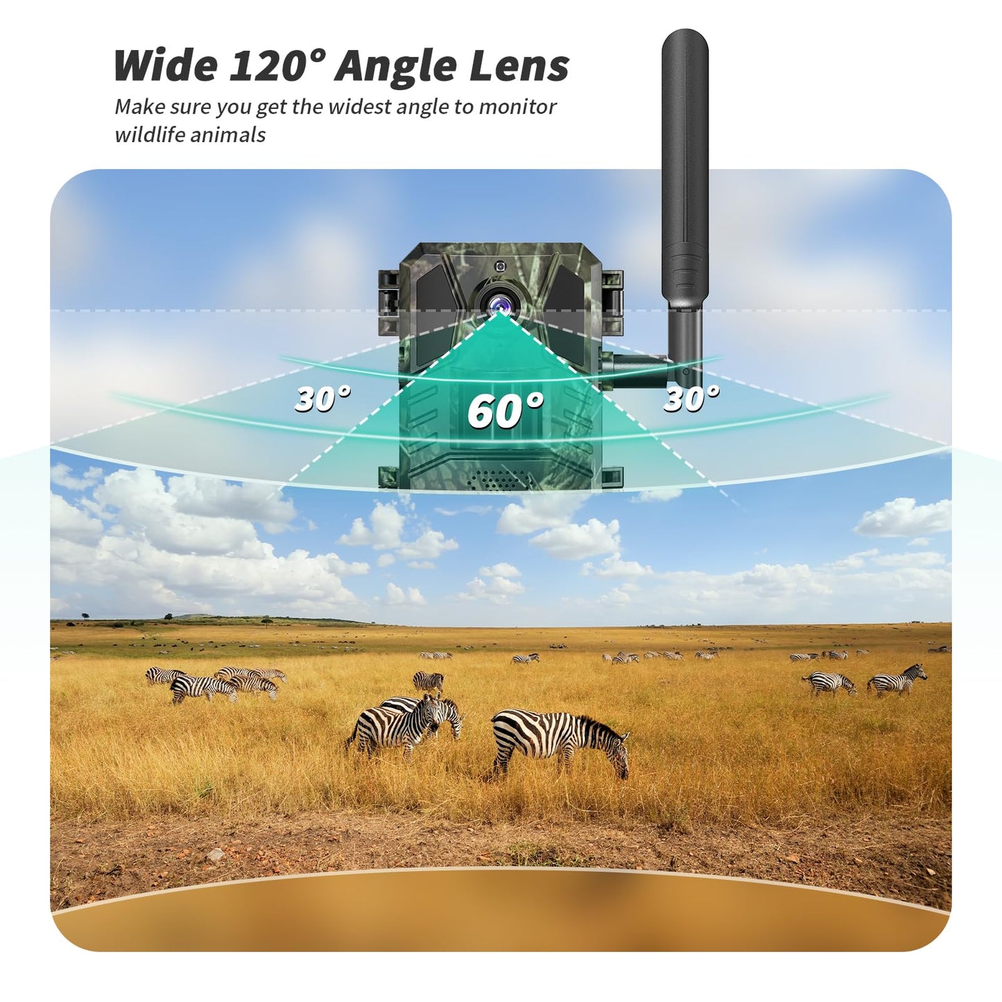 SEHMUA Trail Camera 3 Packs, AI Animal Detection Cellular Trail Cameras, Live Streaming Game Camera Built-in 4G LTE SIM Card with Unlimited Data Plan, Motion Activated Trail Cam IP66 Waterproof