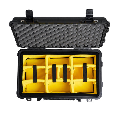 Pelican 1510 Case with Padded Dividers (Black)