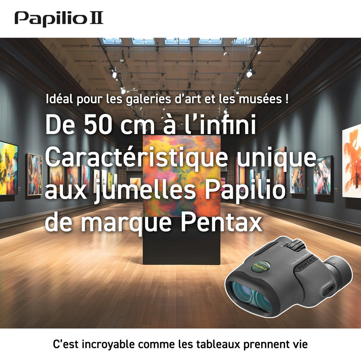 Pentax Papilio II 6.5x21 Binoculars (Gray) Suitable for Watching Objects Both Close-up and far Away