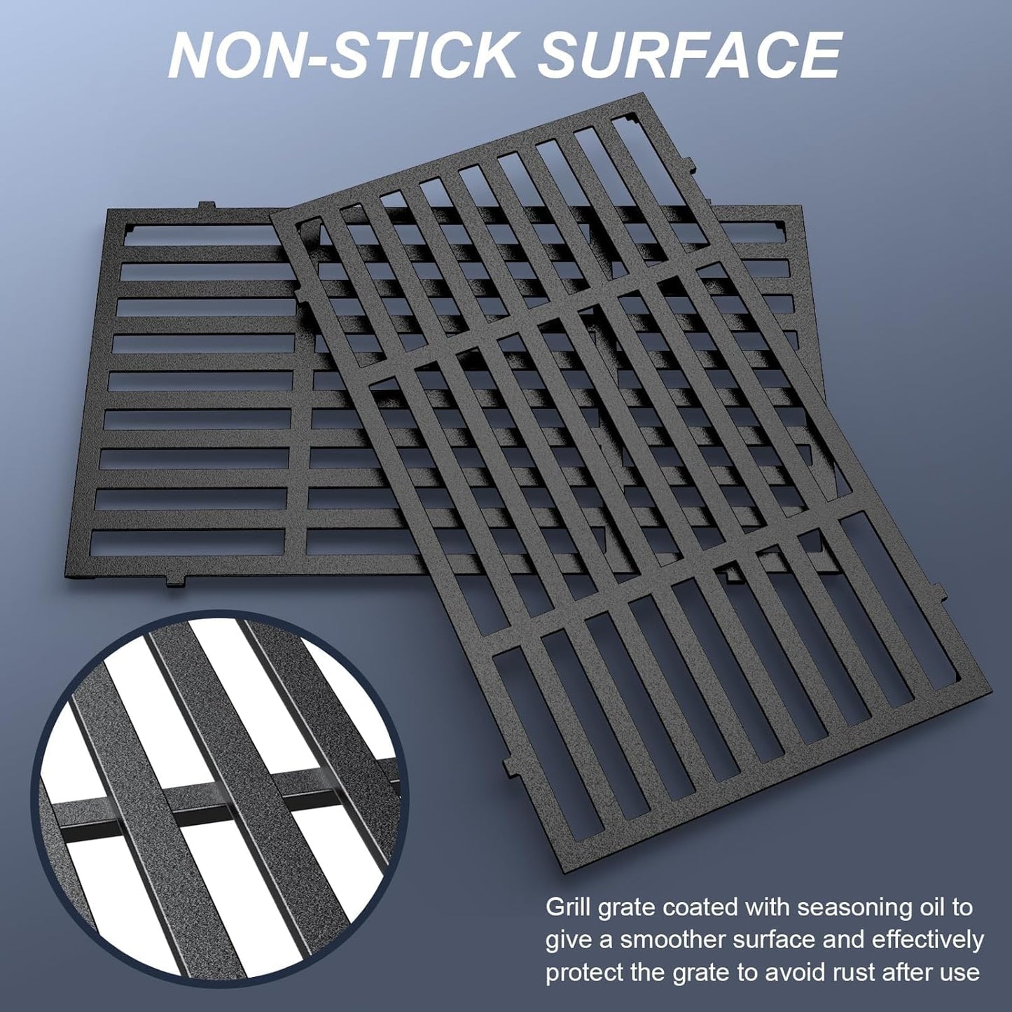 Weber Grill Parts - 17.5 Inch Replacement Grill Grates for Spirit E210, E220, S210, S215 | Durable & High-Quality