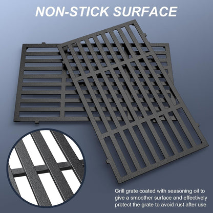 Weber Grill Parts - 17.5 Inch Replacement Grill Grates for Spirit E210, E220, S210, S215 | Durable & High-Quality