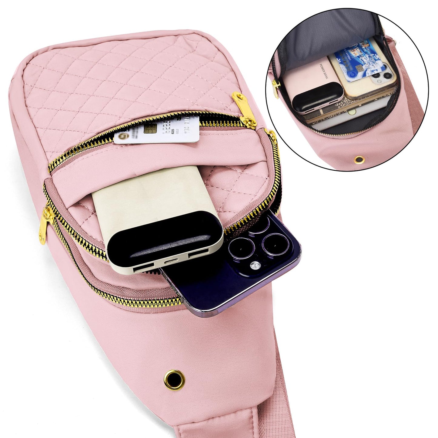 Small Sling Bag For Women Men Casual Crossbody Sling Backpack