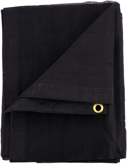 Kotap 12-ft x 24-ft Heavy-Duty 6.5 Oz Black Mesh Shade/Truck Tarp, Item: MESH-1224