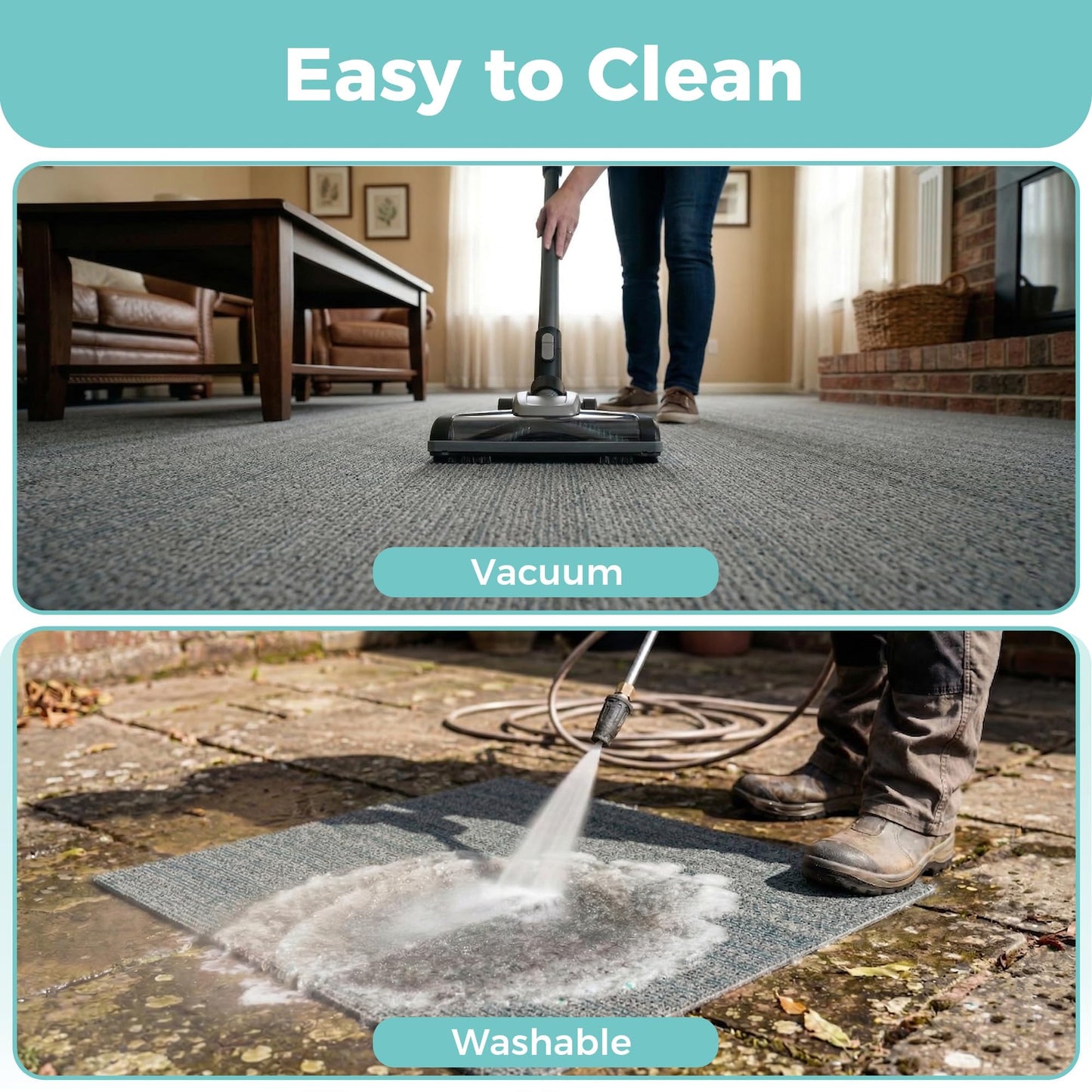 jxgzyy Commercial Carpet Tiles 20x20in, 0.31" Thickened Carpet Squares with Silicone Backing, Heavy Duty Carpet Floor Tiles with Padding Attached for Home Office Garage Hotel, 16 Pcs/43.2 Sqft